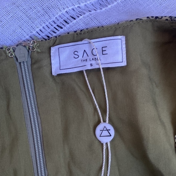 SAGE The Label NWT olive green cheetah mini dress. - Picture 5 of 14